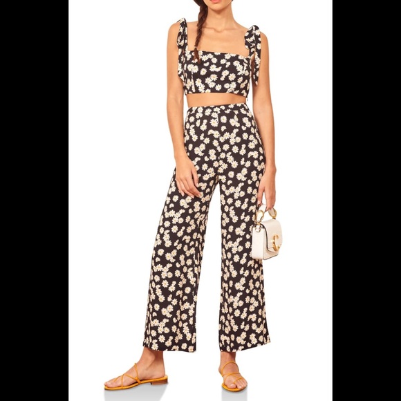 Reformation Pants - Reformation Tiki Print Tie Shoulder Two-Piece Xs
